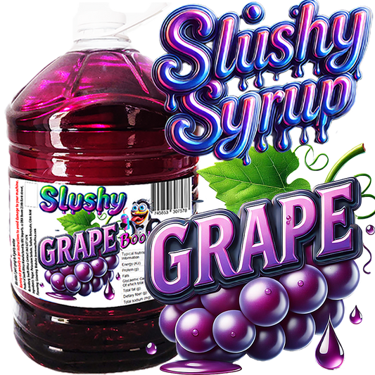 Boom Grape 5L slushy syrup concentrate bottle
