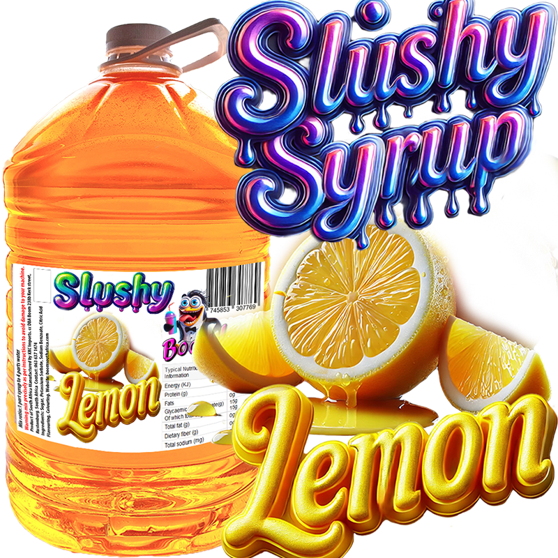 Lemon Slushy Syrup Concentrate 5 Lt