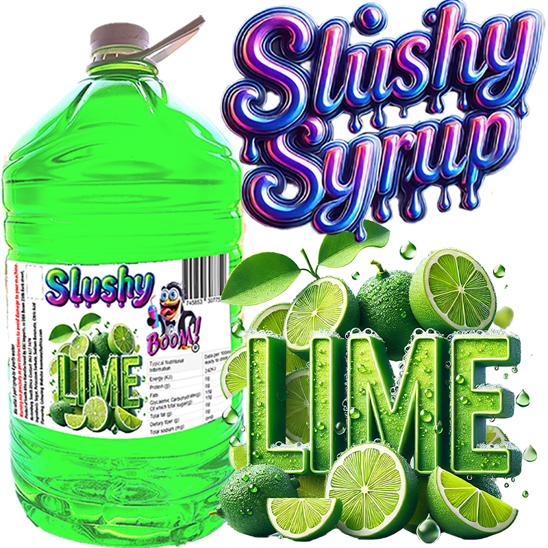 Lime Slushy Slushy Syrup Concentrate 5 Lt