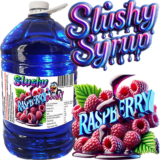 Boom Raspberry 5L slushy syrup concentrate bottle