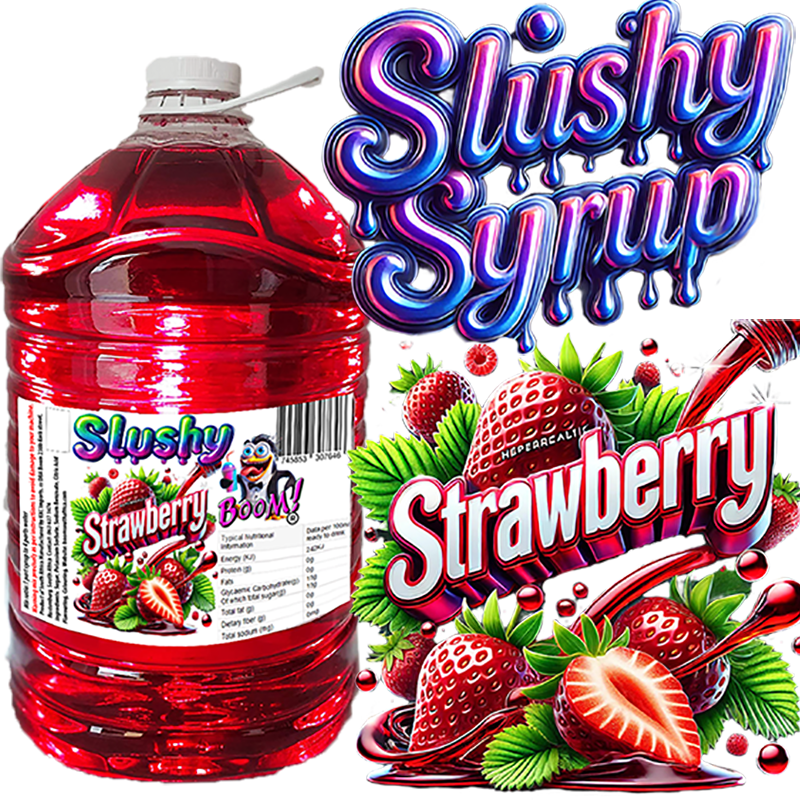 Strawberry Slushy Syrup Concentrate 5 Lt