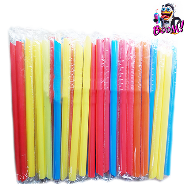 Extra-Thick Slushy & Milkshake Straws (12 mm Diameter) - Pack of 100